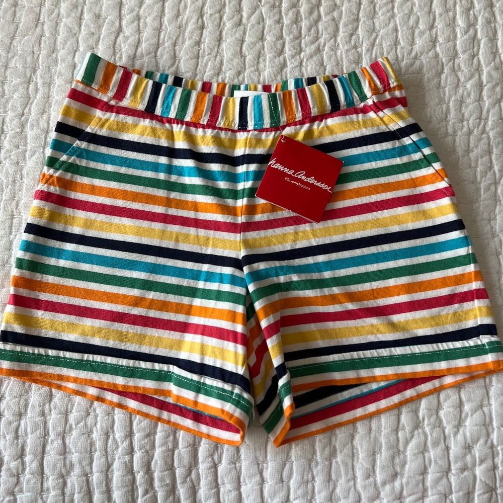 BNWT Hanna Andersson Girl Shorts Size 140/10